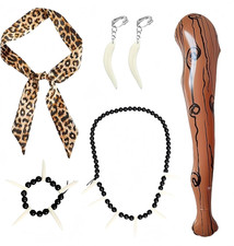 5 Pieces Wild Caveman Costumes