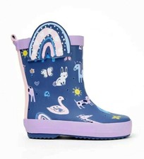 Girls Kids Purple Rainbow