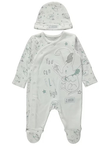 Disney dumbo sleepsuit and hat - dumbo,