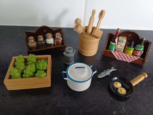 Dolls house vintage kitchen - house,