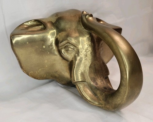 Big heavy brass elephant - brass,