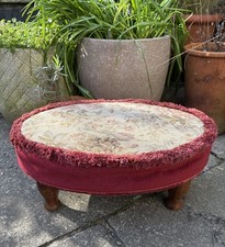 Vintage red floral foot - vintage,