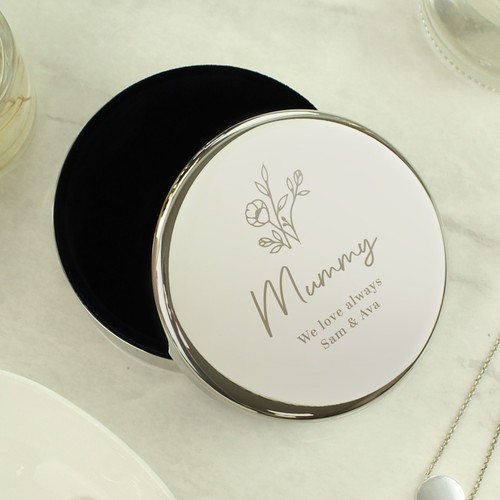 Personalised floral round - floral,