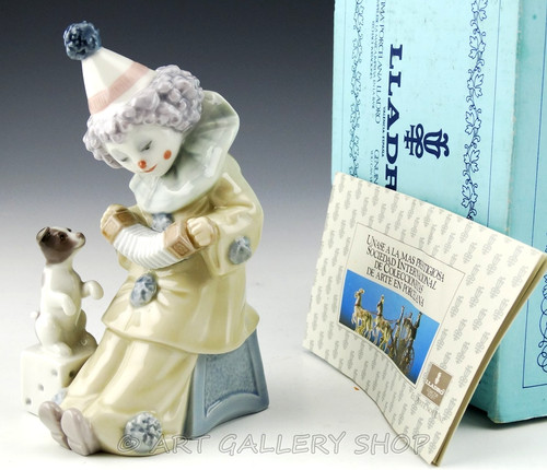 Lladro figurine pierrot with - lladro,