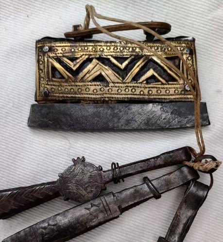 Antique asian brass and steel - antique,