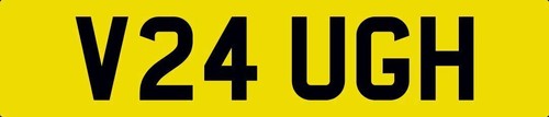 Vaugh vaughan number plate v24 - vaughan,