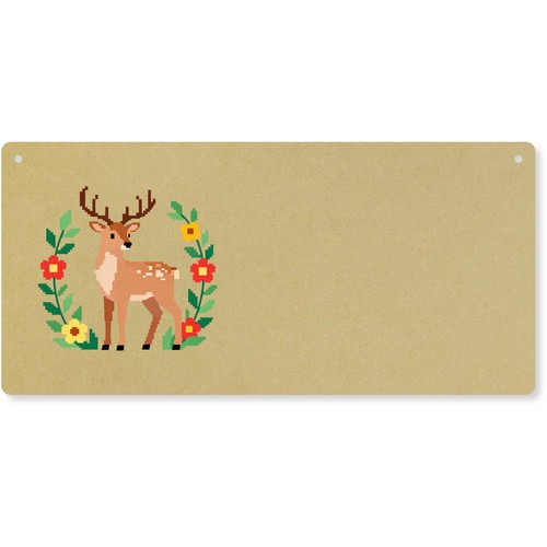 Pixel deer flowers - deer, &