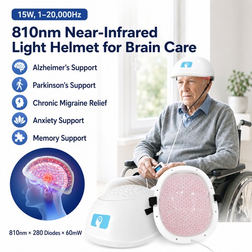 Brain pbm helmet 810nm - brain,