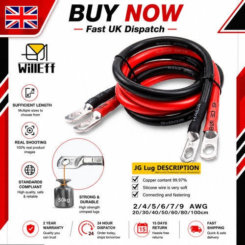 Battery inverter cable - cable, pair