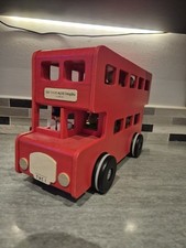 The Little White Company London Wooden Red Toy Bus new condition.