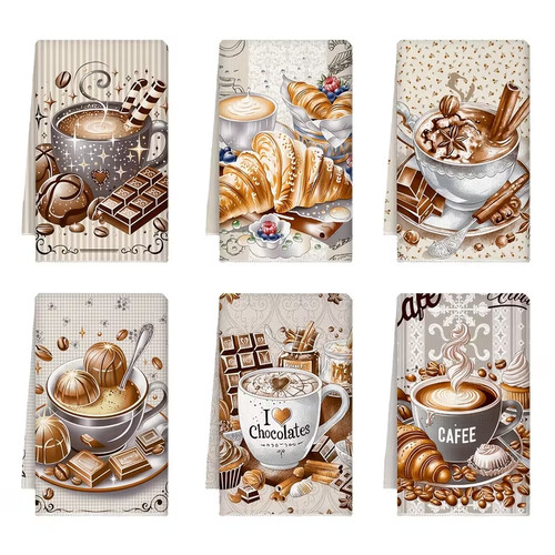 Coffee croissant - coffee,