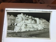 Vintage film negative Railroad Old loco engine 47