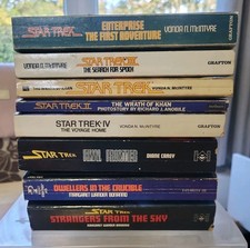 Vintage Star Trek Book Bundle X 8 Paperback Books In Fair Condition. Nostalgic