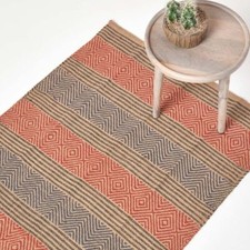 Geometric Jute Rug