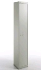 Bisley lockers with 1 door 305mm deep - Grey And Storage Cabinet 2-Door Locking 