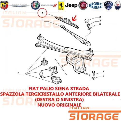 Fiat palio siena strada wiper - fiat,