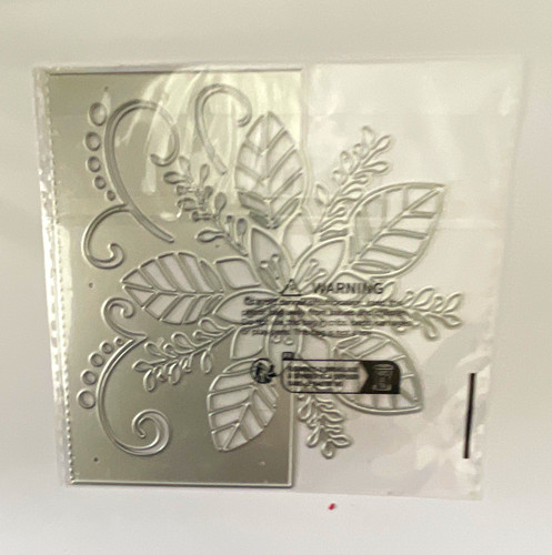 Leaf swirl border floral - leaf,