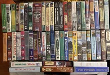 55x Vintage Steam Railway VHS Collection – Flying Scotsman, Steam & More