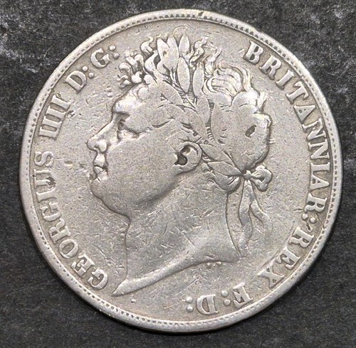 1821 crown george iii silver - george,