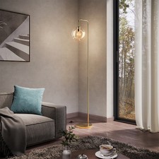 Industrial Gold Globe Floor