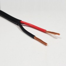 2.5MM² AUTOMOTIVE TWIN CORE CABLE 12V 24V 29 AMPS 2 THINWALL RED/BLACK AUTO WIRE