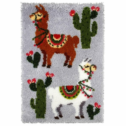 Llama pair latch hook - latch, kit,