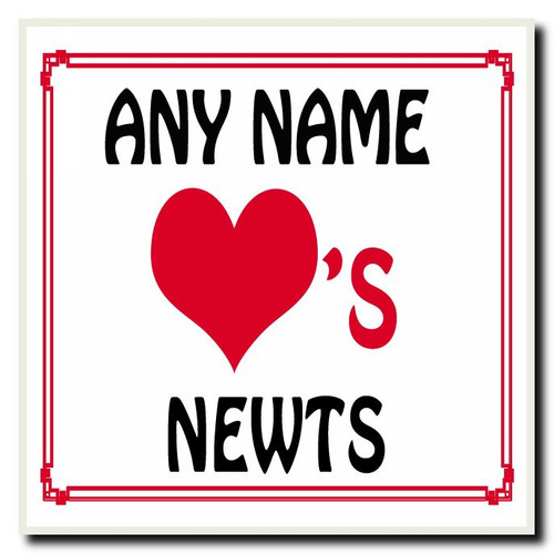 Love heart newts personalised - love,