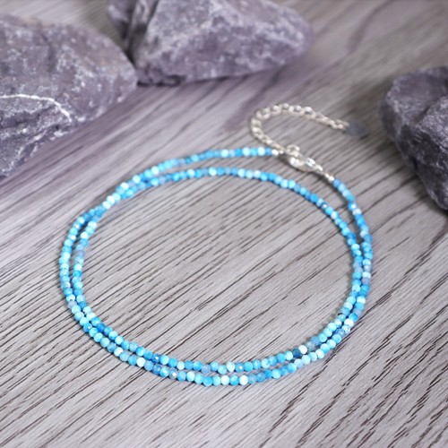 Larimar tiny 2mm - tiny, choker