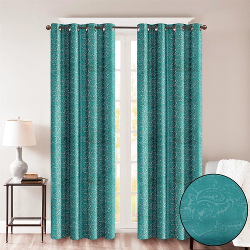 Embossed blackout curtains - blackout,