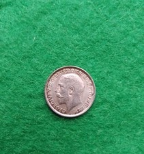 1912 George V Silver 3d Threepenny Bits Coin