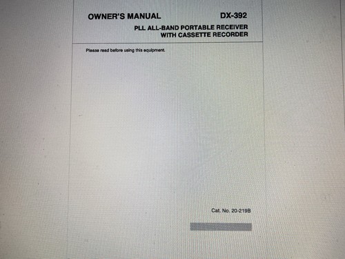 Realistic 392 user - realistic, manual