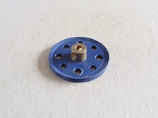 Meccano 1 1/2 Inch Pulley Part 21 Dark Blue Stamped MMIE GC