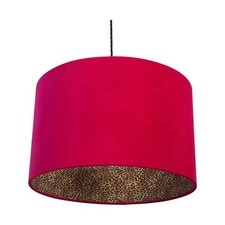 Lampshade Hot Pink Velvet