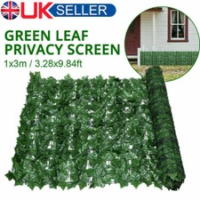 3m 9m Artificial Faux Ivy Leaf Hedge Panels Privacy Screening Garden Patio Fence