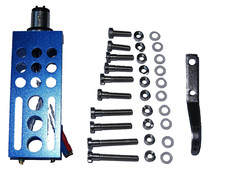 Record Player Headshell Blue Anodized SME Type Fit + Pure Silver Litz Wire