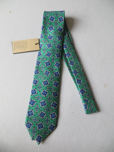 Drake green bold - print, silk