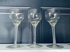 3 Vintage Twist Stem Tall Hock