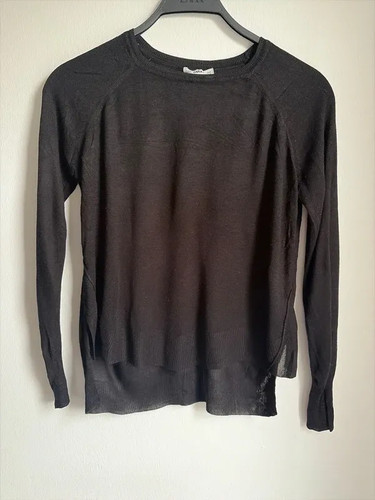Zara thin knit black long - thin,