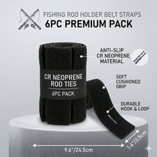6 Pack Neoprene Fishing Rod