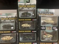 4 Humvees and 3 abrahms US Corgi Fighting Machines Bundle mixed Theatre