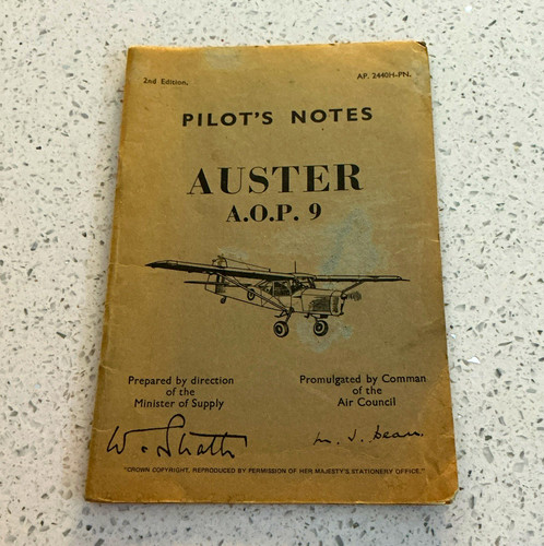 Raf pilot notes auster - raf,