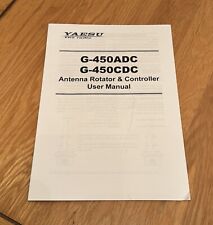 Yaesu G-450ADC & G-450CDC ROTATOR & CONTOLLER USER MANUAL