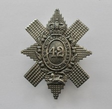 BRITISH ARMY CAP BADGE. 42nd. ROYAL HIGHLAND REGIMENT OF FOOT ( BLACK WATCH ).