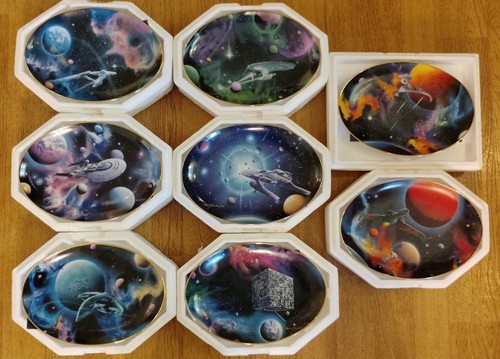 Complete set star trek oval - star,