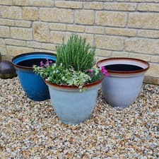 Ceramic effect plant pot - ceramic,