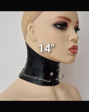 14" black neck corset collar d