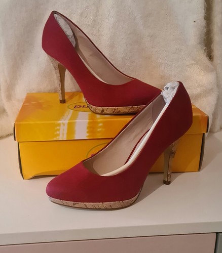 Red graceland stiletto shoes - red,