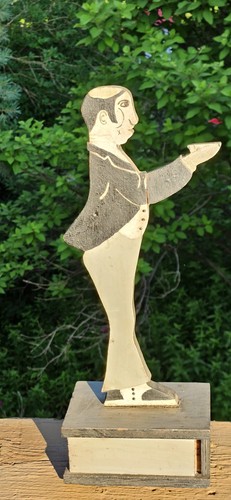 Antique ashtray stand - ashtray, wood
