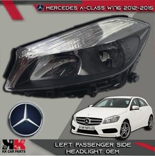 MERCEDES A-CLASS W176 2012-2015 LEFT PASSENGER HEADLIGHT FRONT A1768200361 OEM