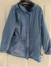Ladies Vintage Peter Storm Jacket Coat Size Large 12 14 16 Stormtech Blue Hooded